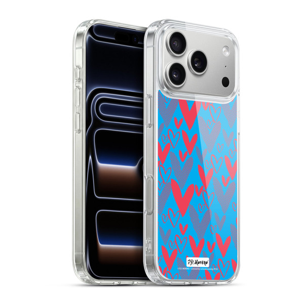 P.D. Moreno Patterns Hearts 2 Soft Gel Case for Apple iPhone 17 Pro Max