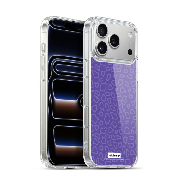 P.D. Moreno Patterns Purple Leopard Soft Gel Case for Apple iPhone 17 Pro Max