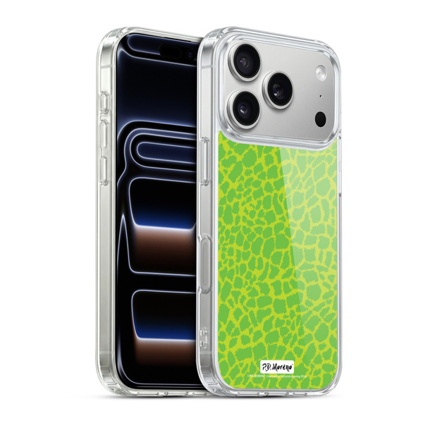 P.D. Moreno Patterns Lime Green Soft Gel Case for Apple iPhone 17 Pro