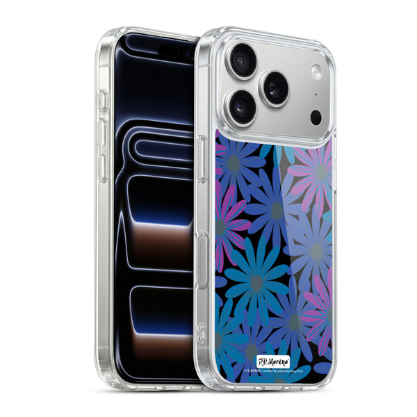 P.D. Moreno Patterns Midnight Daisies Soft Gel Case for Apple iPhone 17 Pro
