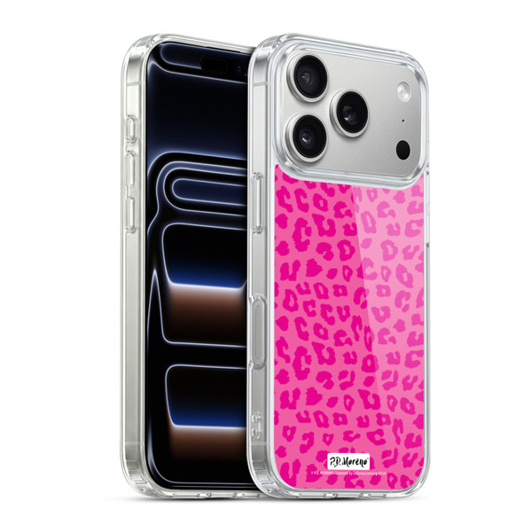 P.D. Moreno Patterns Pink Leopard Soft Gel Case for Apple iPhone 17 Pro