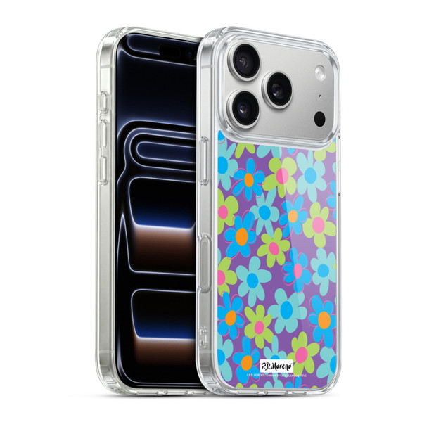 P.D. Moreno Patterns Purple Soft Gel Case for Apple iPhone 17 Pro