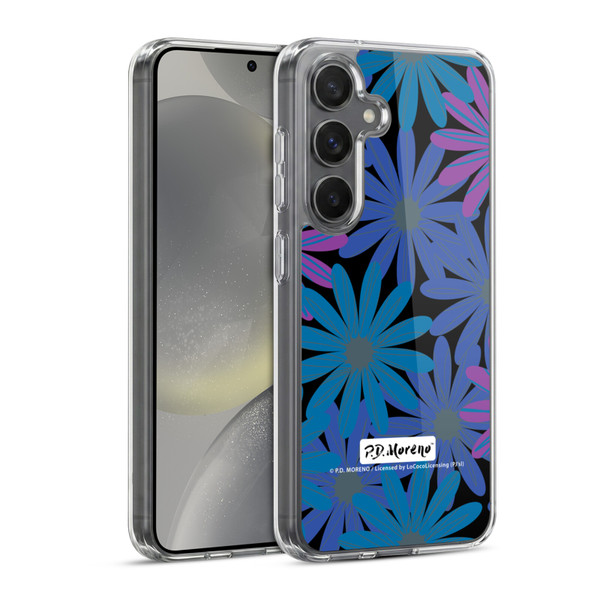 P.D. Moreno Patterns Midnight Daisies Soft Gel Case for Samsung Galaxy S24 5G & MagSafe