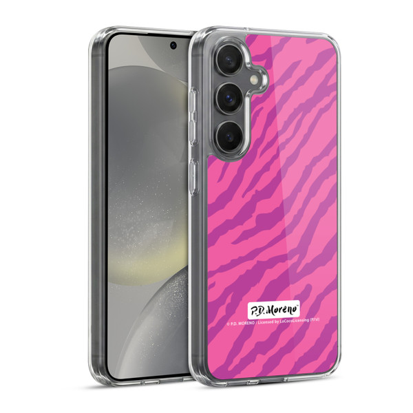 P.D. Moreno Patterns Pink Zebra Soft Gel Case for Samsung Galaxy S24 5G & MagSafe