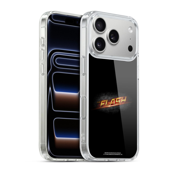 The Flash TV Series Logos Black Soft Gel Case for Apple iPhone 17 Pro