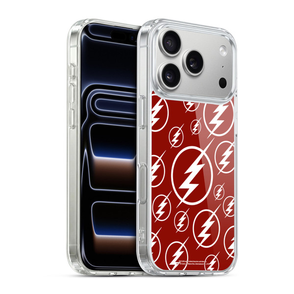 The Flash TV Series Logos Pattern Soft Gel Case for Apple iPhone 17 Pro