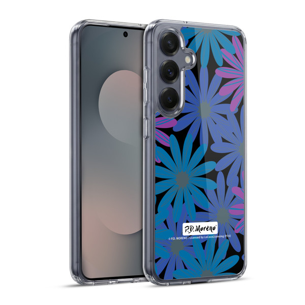 P.D. Moreno Patterns Midnight Daisies Soft Gel Case for Samsung Galaxy S25+ & MagSafe