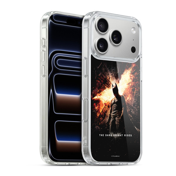 The Dark Knight Rises Key Art Batman Poster Soft Gel Case for Apple iPhone 17 Pro