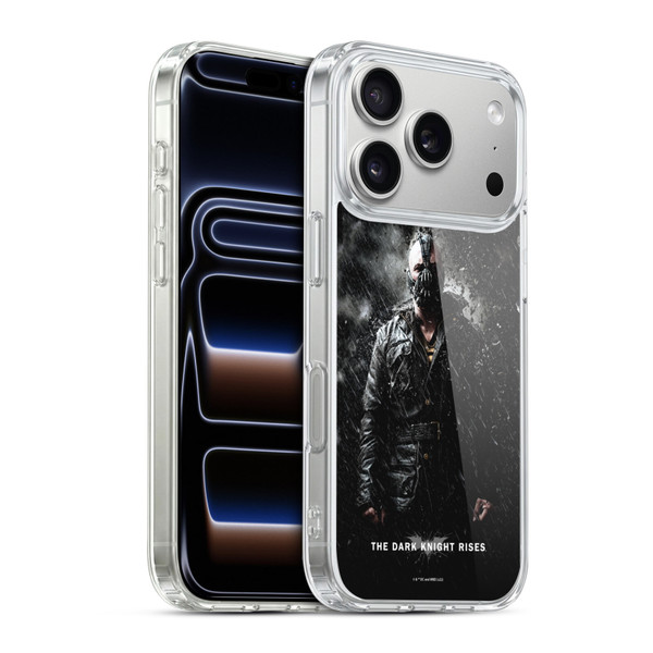 The Dark Knight Rises Key Art Bane Rain Poster Soft Gel Case for Apple iPhone 17 Pro
