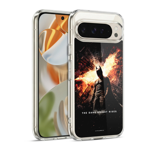 The Dark Knight Rises Key Art Batman Poster Soft Gel Case for Google Pixel 9 / Pixel 9 Pro