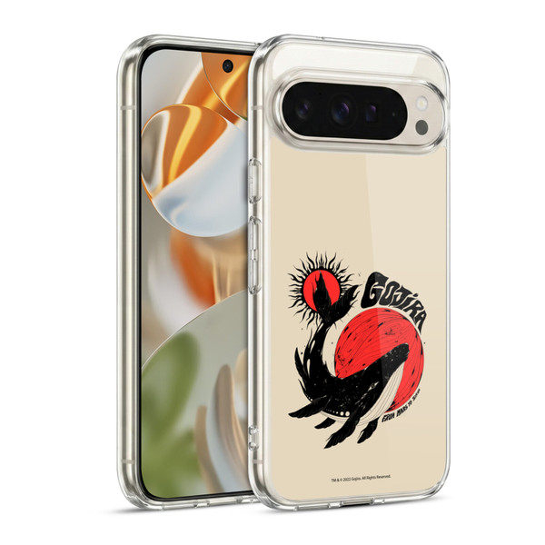 Gojira Graphics Whale Sun Moon Soft Gel Case for Google Pixel 9 / Pixel 9 Pro