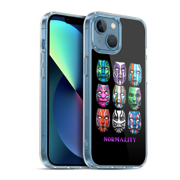 WWE Jeff Hardy Graphics Abstractivate Soft Gel Case for Apple iPhone 13 Mini & MagSafe