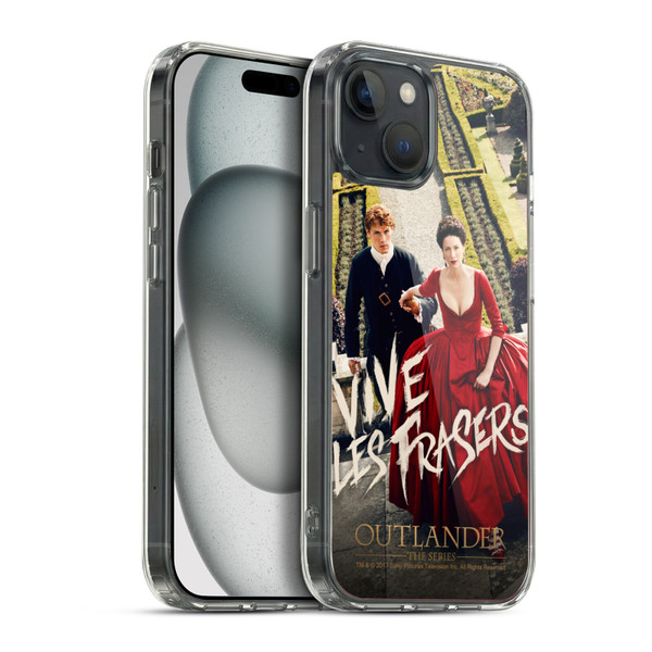Outlander Key Art Season 2 Poster Soft Gel Case for Apple iPhone 15 Plus & MagSafe