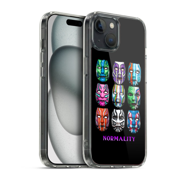 WWE Jeff Hardy Graphics Abstractivate Soft Gel Case for Apple iPhone 15 Plus & MagSafe