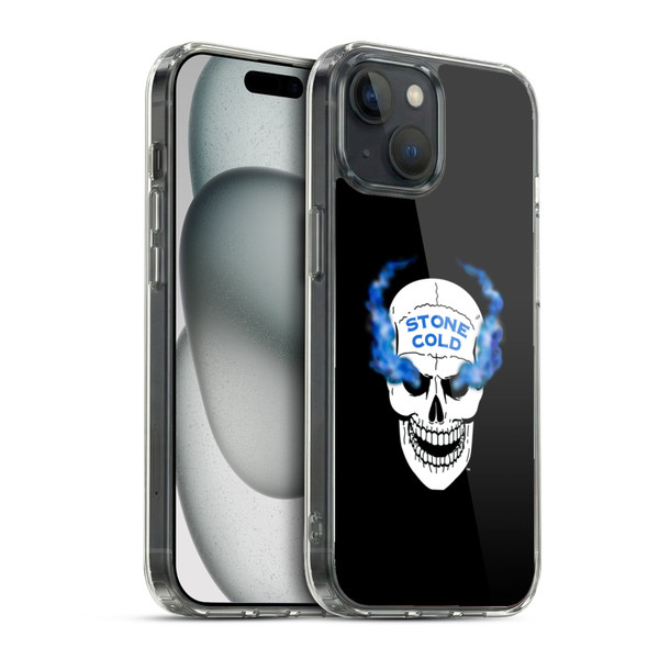 WWE Steve Austin Retro Skull Soft Gel Case for Apple iPhone 15 & MagSafe