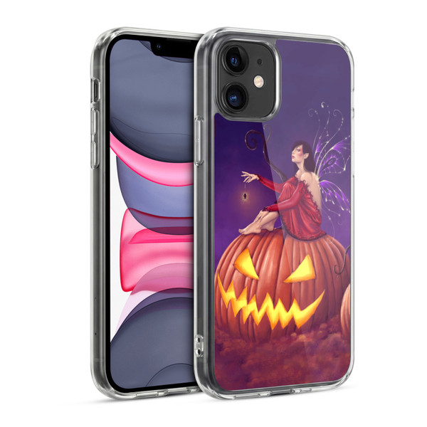 Rachel Anderson Pixies Pumpkin Soft Gel Case for Apple iPhone 11