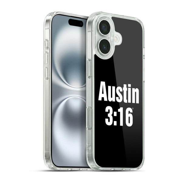 WWE Steve Austin 3:16 Soft Gel Case for Apple iPhone 16 Plus & MagSafe