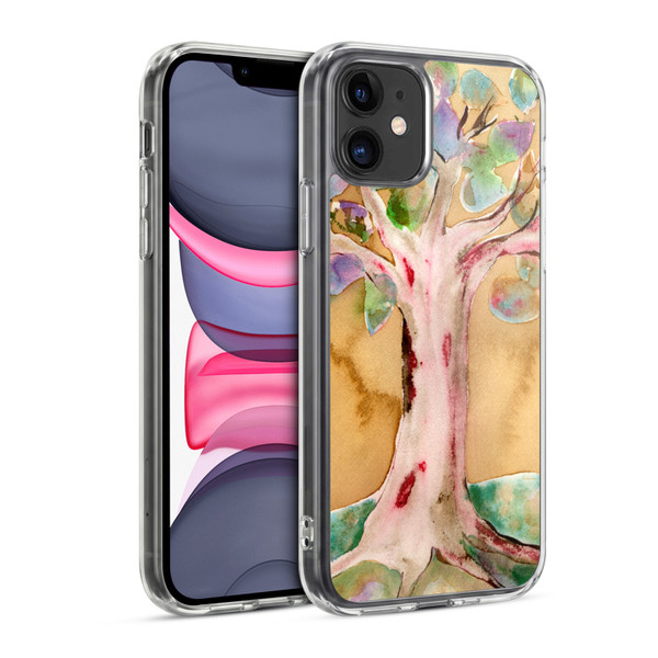 Wyanne Nature 2 Watercolour Tree Soft Gel Case for Apple iPhone 11