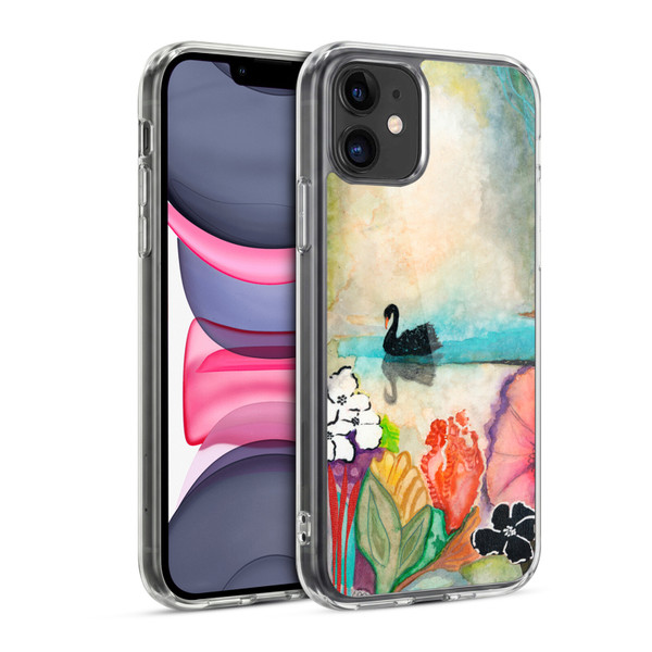 Wyanne Nature 2 Black Swan On The Lake Soft Gel Case for Apple iPhone 11