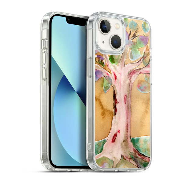 Wyanne Nature 2 Watercolour Tree Soft Gel Case for Apple iPhone 13