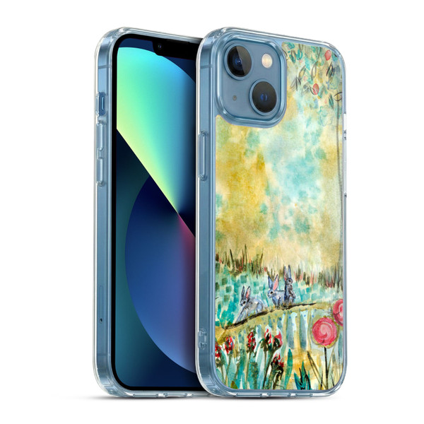Wyanne Nature 2 Three Rabbits Soft Gel Case for Apple iPhone 13 Mini & MagSafe