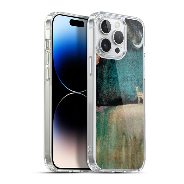 Wyanne Nature 2 Deer and Moon Soft Gel Case for Apple iPhone 13 Pro Max & MagSafe