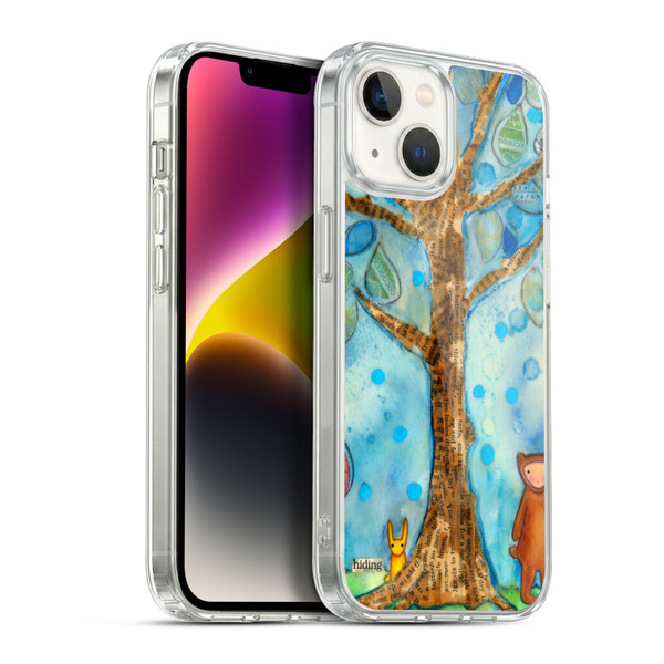 Wyanne Nature 2 Painting and Collage Soft Gel Case for Apple iPhone 14