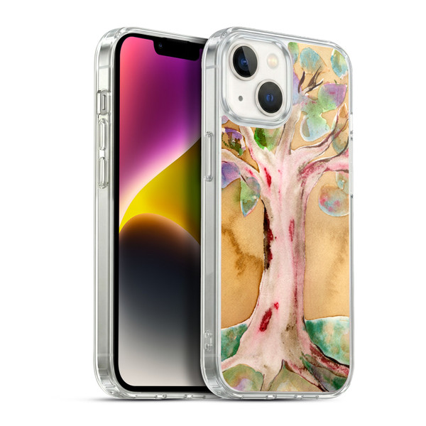 Wyanne Nature 2 Watercolour Tree Soft Gel Case for Apple iPhone 14