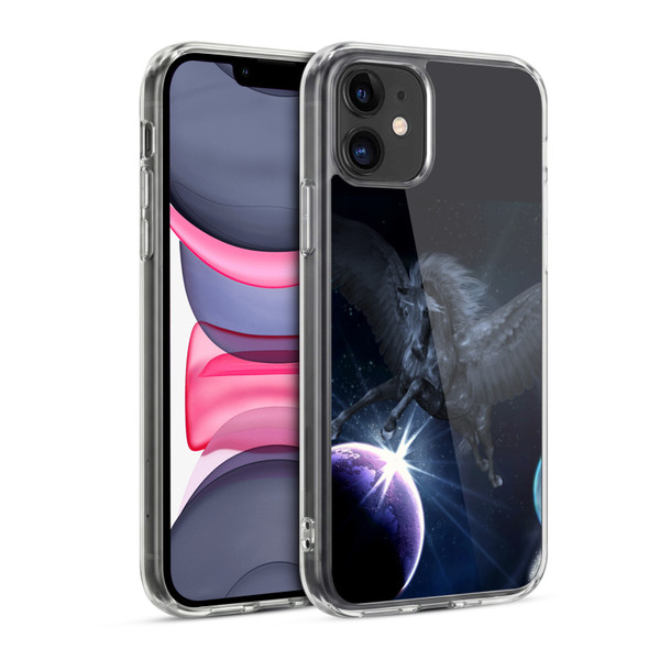 Simone Gatterwe Pegasus And Unicorns Pegasus Soft Gel Case for Apple iPhone 11