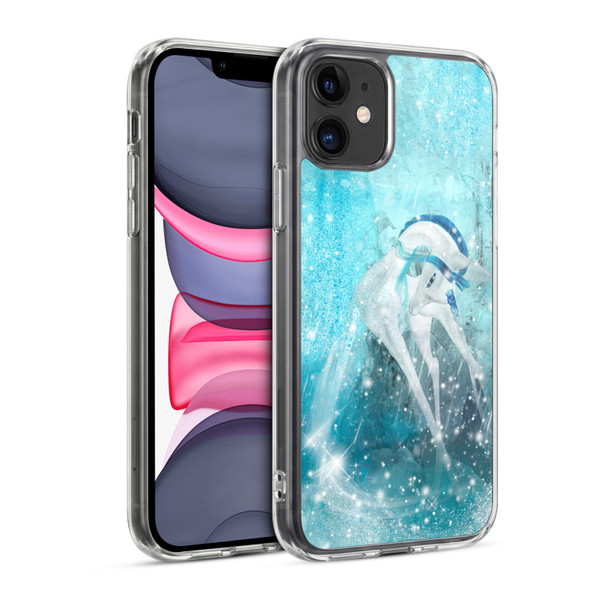 Simone Gatterwe Pegasus And Unicorns Sowflakes Soft Gel Case for Apple iPhone 11