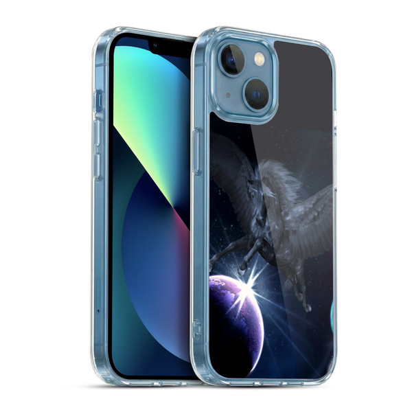 Simone Gatterwe Pegasus And Unicorns Pegasus Soft Gel Case for Apple iPhone 13 Mini & MagSafe