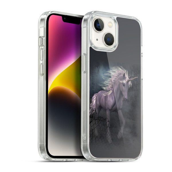 Simone Gatterwe Pegasus And Unicorns Escape Soft Gel Case for Apple iPhone 14