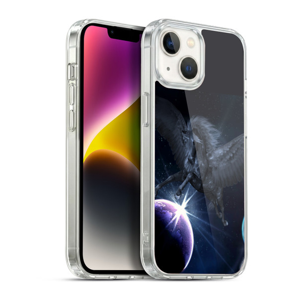 Simone Gatterwe Pegasus And Unicorns Pegasus Soft Gel Case for Apple iPhone 14