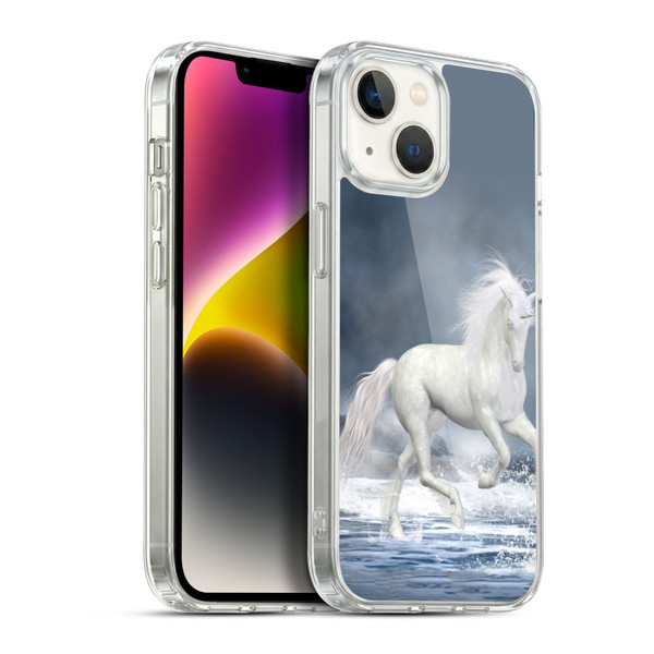 Simone Gatterwe Pegasus And Unicorns Playing Soft Gel Case for Apple iPhone 14