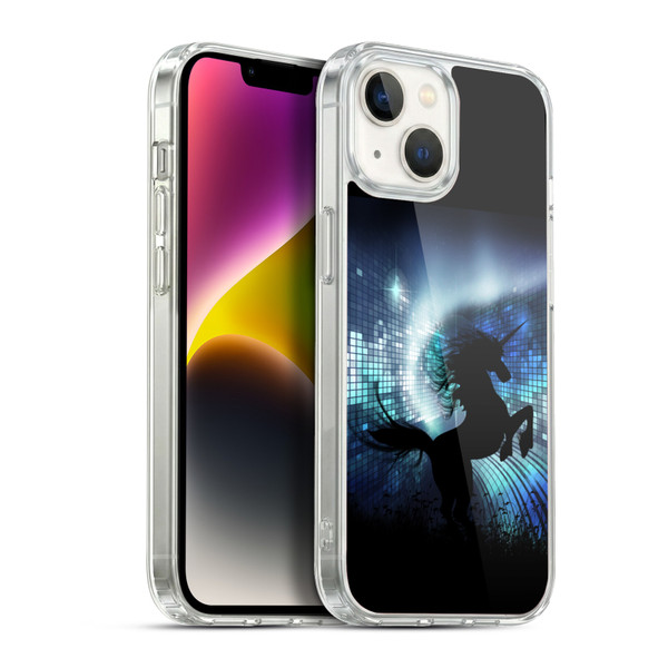 Simone Gatterwe Pegasus And Unicorns Silhouette Soft Gel Case for Apple iPhone 14