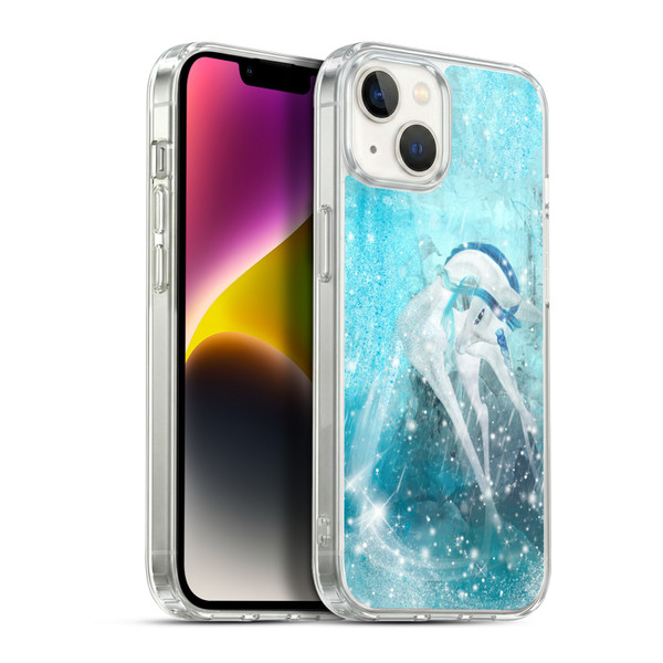 Simone Gatterwe Pegasus And Unicorns Sowflakes Soft Gel Case for Apple iPhone 14 Plus & MagSafe