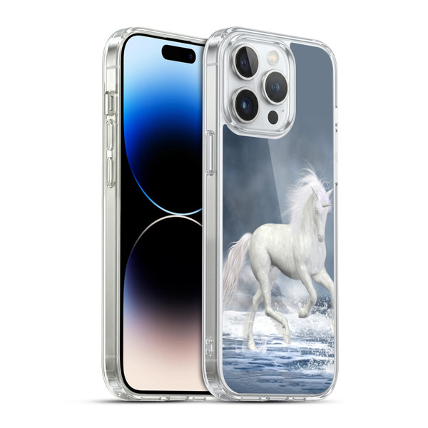 Simone Gatterwe Pegasus And Unicorns Playing Soft Gel Case for Apple iPhone 14 Pro Max & MagSafe