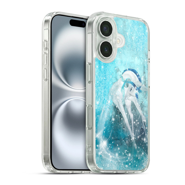 Simone Gatterwe Pegasus And Unicorns Sowflakes Soft Gel Case for Apple iPhone 16 & MagSafe