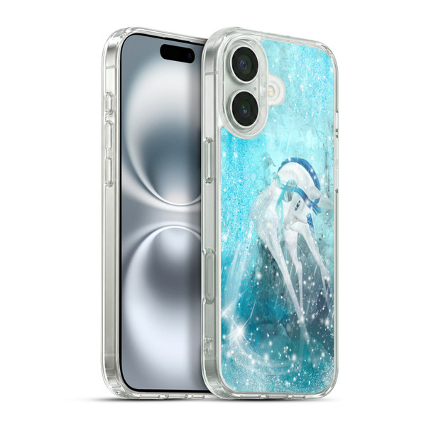 Simone Gatterwe Pegasus And Unicorns Sowflakes Soft Gel Case for Apple iPhone 16 Plus & MagSafe