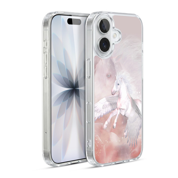 Simone Gatterwe Pegasus And Unicorns Flying Unicorn Soft Gel Case for Apple iPhone 17