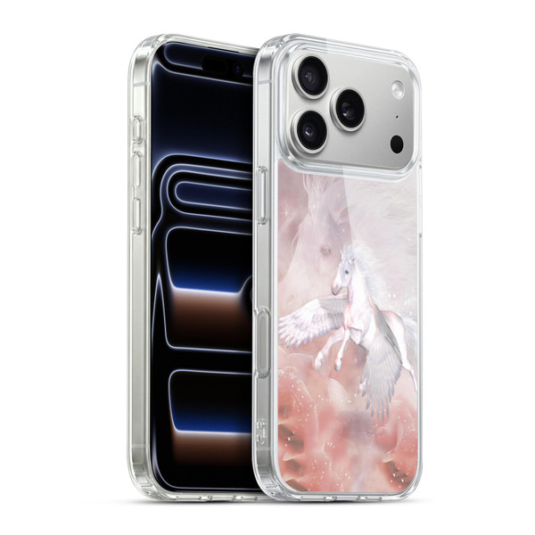 Simone Gatterwe Pegasus And Unicorns Flying Unicorn Soft Gel Case for Apple iPhone 17 Pro Max