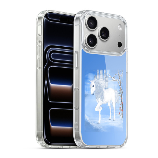 Simone Gatterwe Pegasus And Unicorns White Unicorn Soft Gel Case for Apple iPhone 17 Pro