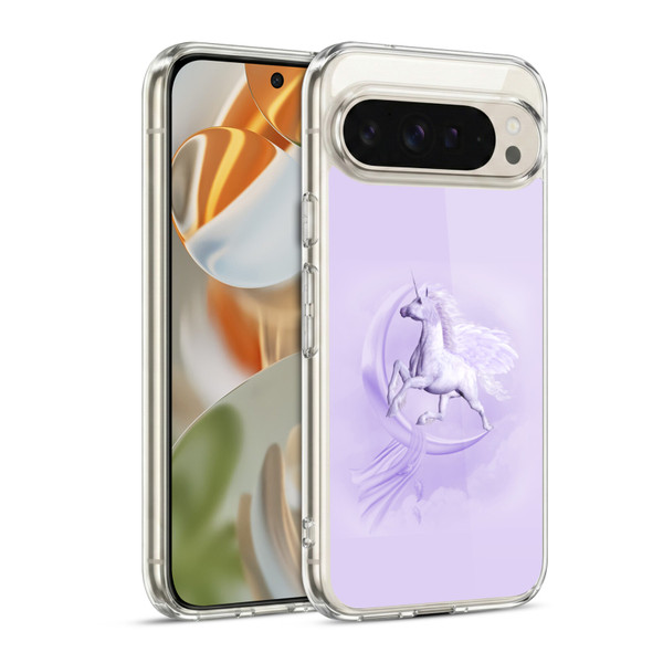 Simone Gatterwe Pegasus And Unicorns Pegasus In Moon Soft Gel Case for Google Pixel 9 / Pixel 9 Pro