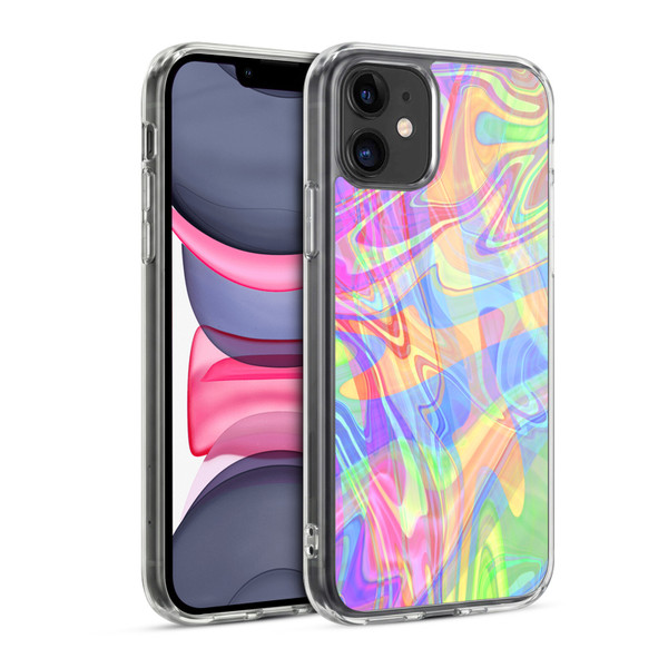 Suzan Lind Marble Light Rainbow Soft Gel Case for Apple iPhone 11