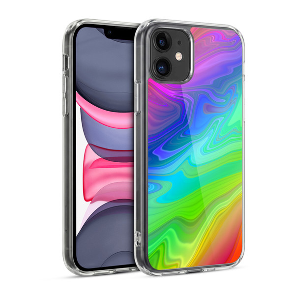 Suzan Lind Marble Rainbow Soft Gel Case for Apple iPhone 11