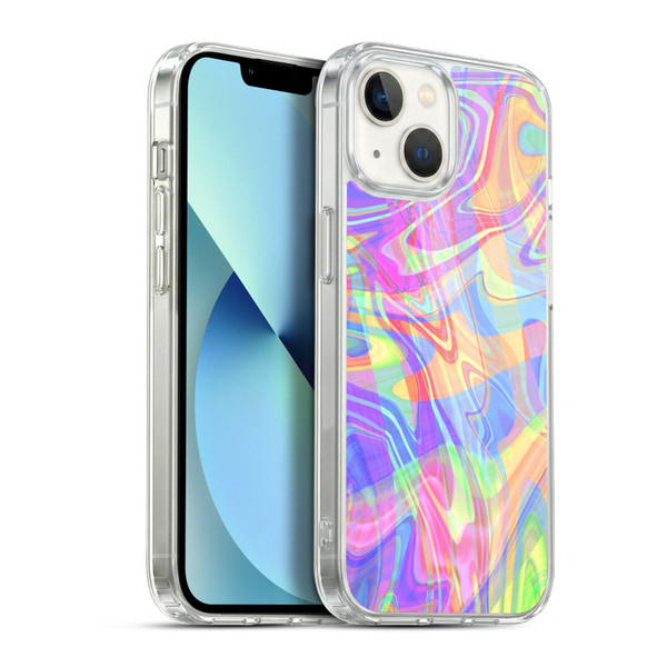 Suzan Lind Marble Light Rainbow Soft Gel Case for Apple iPhone 13