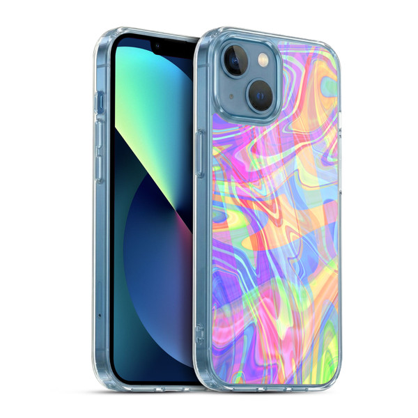 Suzan Lind Marble Light Rainbow Soft Gel Case for Apple iPhone 13 Mini & MagSafe