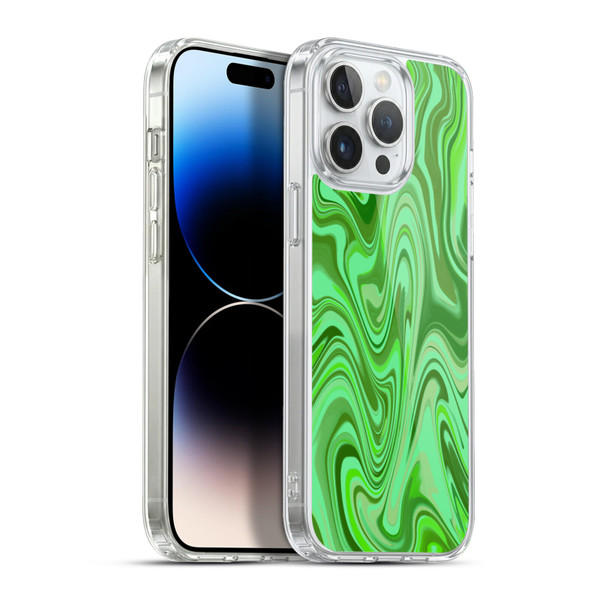 Suzan Lind Marble Light Green Soft Gel Case for Apple iPhone 13 Pro Max & MagSafe