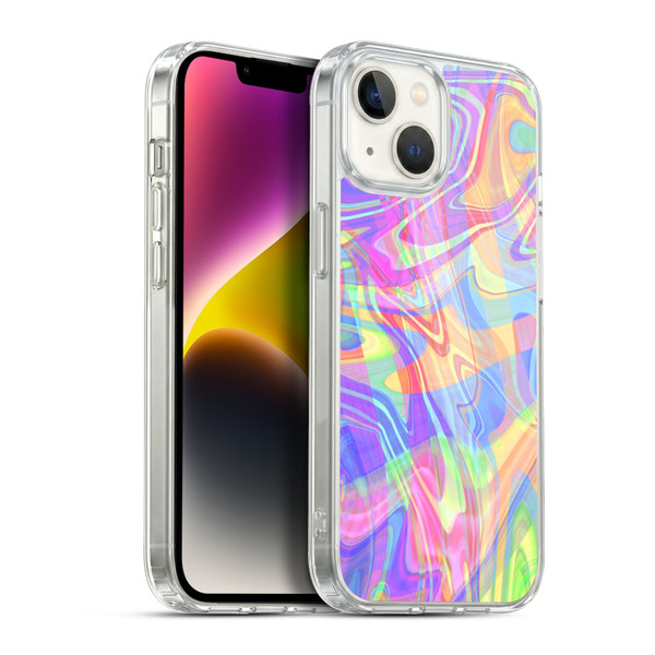 Suzan Lind Marble Light Rainbow Soft Gel Case for Apple iPhone 14