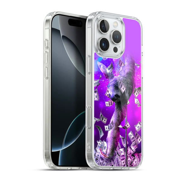 Random Galaxy Animals Dancing Strip Pole Sloth Soft Gel Case for Apple iPhone 16 Pro Max & MagSafe